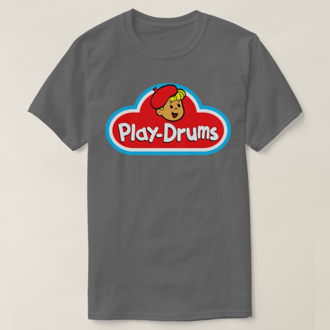 Play Drums PlayDoh-Design T-Shirt (Design vorne)
