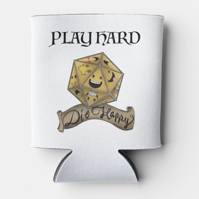 Play Hard - Die Happy Can Cooler Dosenkühler (Vorderseite)
