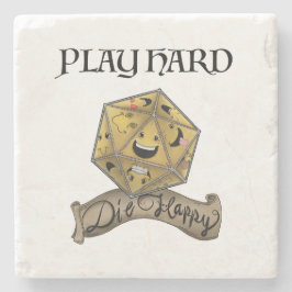 Play Hard - Die Happy Stone Untersetzer