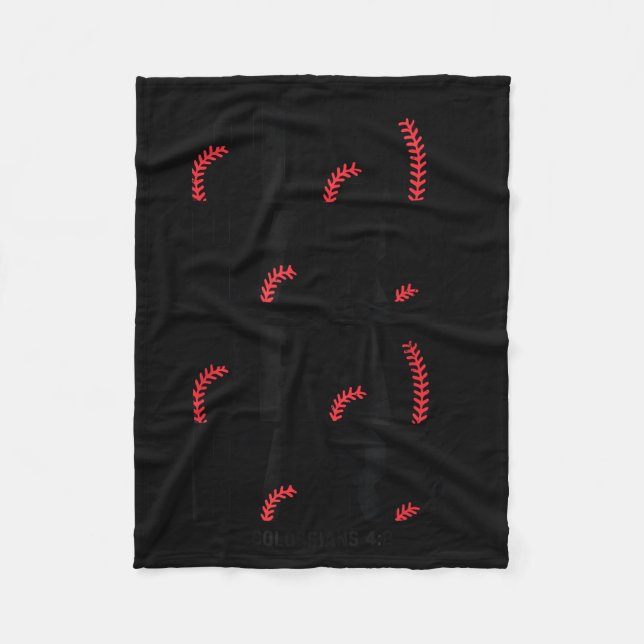 Play Hard Pray Hard Youth Boy Christian Baseball J Fleecedecke (Vorderseite)
