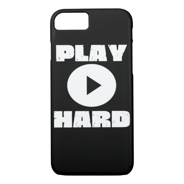 Play Hard Tri Blend Case-Mate iPhone Hülle (Rückseite)