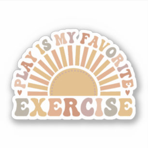 Play ist meine Lieblingsübung, Physikalische Thera Aufkleber