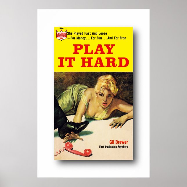 Play It Hard - Poster de Gil Brewer (Devant)