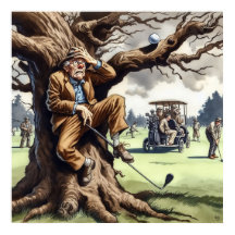 Play it where it - Golf Art Print