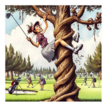 Play it where it - Golf Art Print