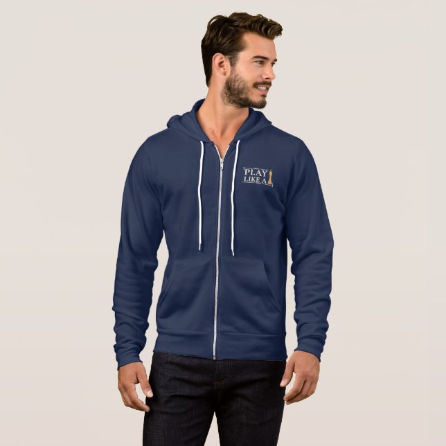 Play Like a King – Power Strategy Quote - Style B Hoodie (Vorne ganz)