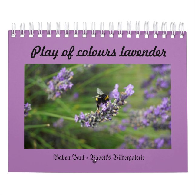 Play of colours lavender kalender (Titelbild)