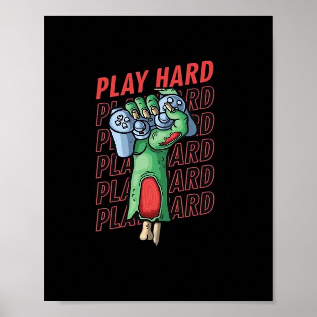 Play so Hard Classic Poster (Vorne)
