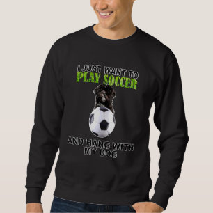 Play Soccer Hang W Dog Lhasa Apso Sweatshirt