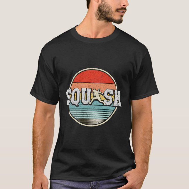 Play Squash Racket Ball Player T-Shirt (Vorderseite)