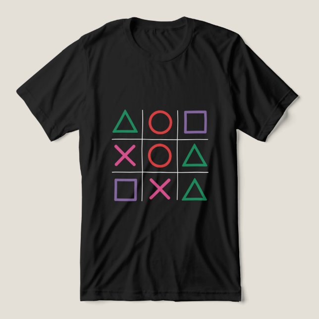 Play Your Move - Retro Gamer Vibe T-Shirt Tri-Blend Shirt (Design Vorderseite)