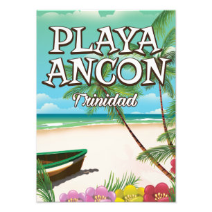 Playa Ancón Trinidad Reiseplakat Fotodruck