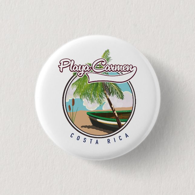 Playa carmen Costa rica Button (Vorderseite)