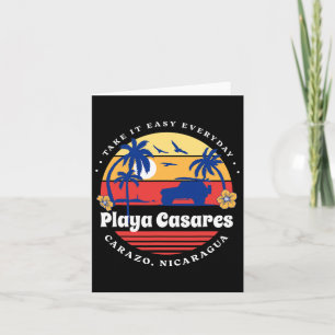 Playa Casares Beach Carazo Nicaragua Souvenirs Karte