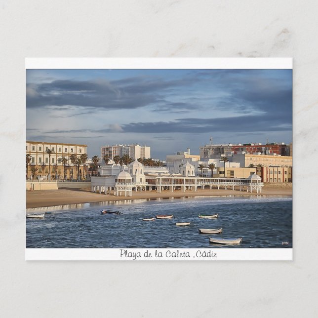 Playa de la Caleta ,Cádiz Postkarte (Vorderseite)
