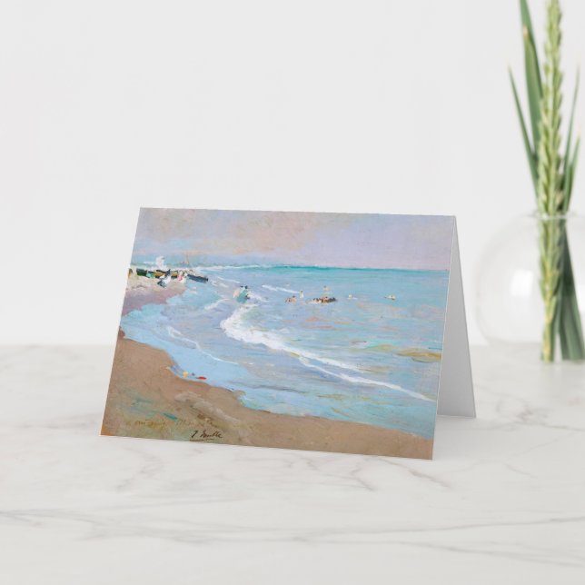 Playa de Valencia | Joaquín Sorolla Karte (Vorderseite)