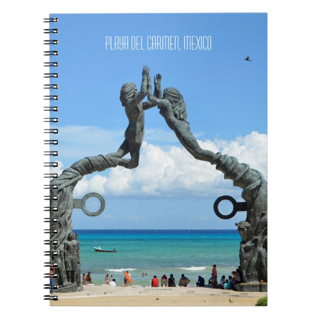 Playa del Carmen Cancun Vacation Travel Journal Notizblock (Vorderseite)