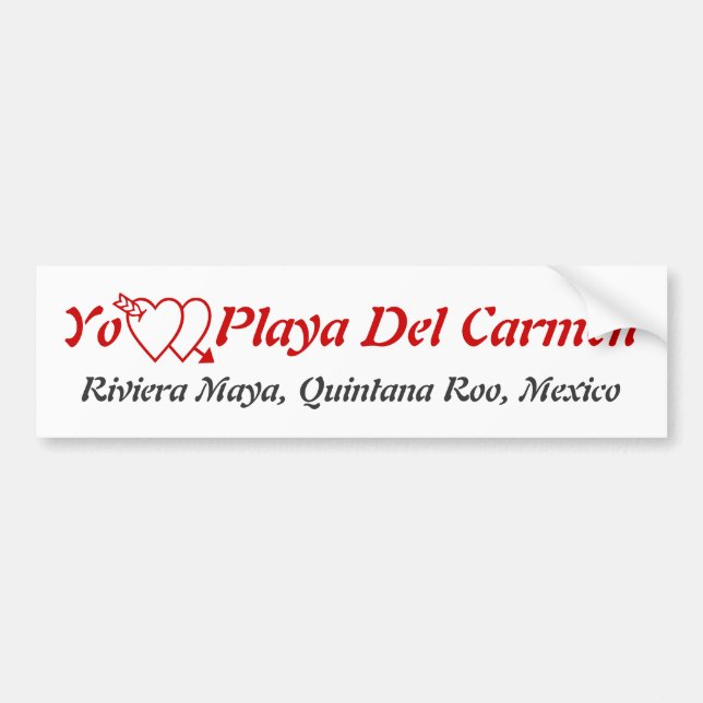 Playa del Carmen, Maya Mexiko Quintana Roo Riviera Autoaufkleber (Vorne)