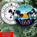 Playa del Carmen Mexico Palme Tree Vintag Souvenir Keramik Ornament<br><div class="desc">Playa del Carmen Beach Mexiko Vintag 60er Souvenirs. Playa del Carmen Beach Mexiko - Retro Tropical Palm Tree 60er Souvenirs Vintages Design macht ein großartiges Weihnachts- oder Geburtstagsgeschenk für Liebhaber des Playa del Carmen Beach. Das Retro-Sommerdesign ist ein perfektes Geschenk für Reisende und tropische Fans. - " Sie können diese...</div>
