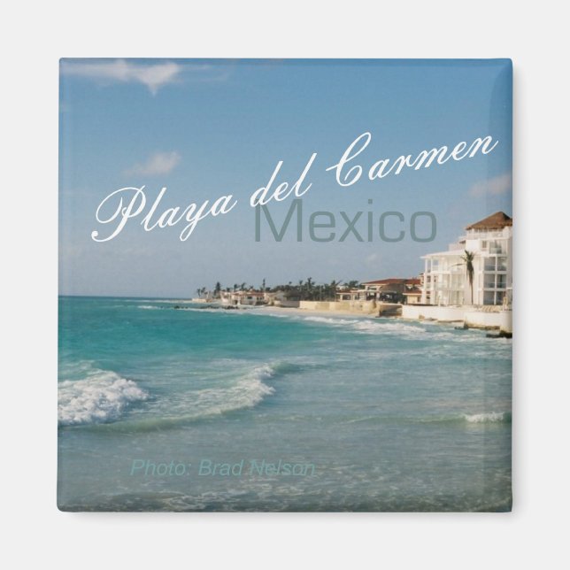 Playa del Carmen Mexiko Beach Kühlschrankmagnet (Vorne)