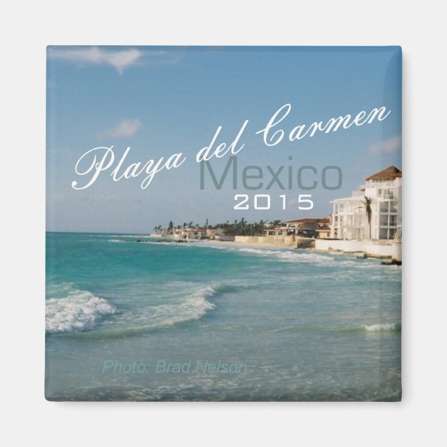 Playa del Carmen Mexiko Beach Magnet Veränderung J (Vorne)