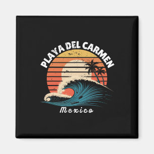 Playa Del Carmen Mexiko Frauen Männer Surfboarding Magnet
