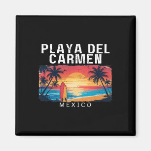 Playa Del Carmen Mexiko Männer Frauen Surfen Magnet