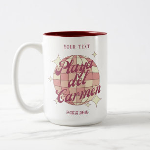 Playa del Carmen Mexiko Stadt Souvenir Café Zweifarbige Tasse