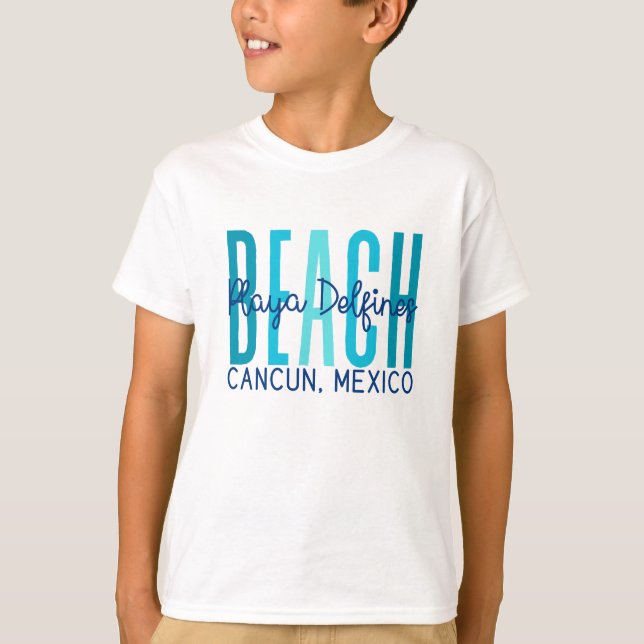 Playa Delfine Cancun Mexiko (Ozean) T-Shirt (Vorderseite)