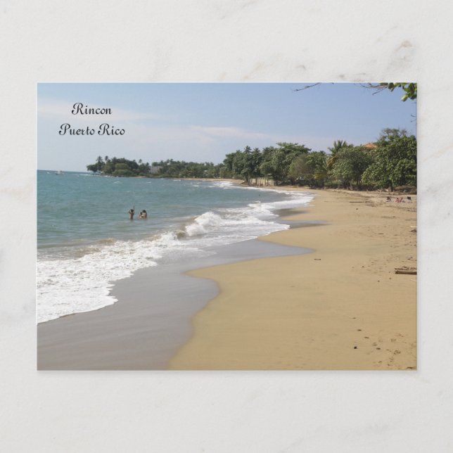 Playa en Rincon Puerto Rico Postkarte (Vorderseite)