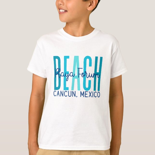 Playa Forum Beach Cancun Mexiko (Ozean) T-Shirt (Vorderseite)