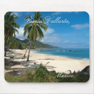 Playa Los Caballos Blau Mousepad