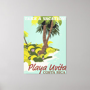 Playa Uvita, Costa Rica Strand Reiseplakat/ Leinwanddruck
