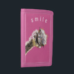 Playable Ostrich Wallet Lächeln - Farbe wählen - R Trifold Geldbörse<br><div class="desc">Playful Happy Ostrich - Malerei - Wählen / Fügen Sie Ihren einzigartigen Text / Name / Farbe - Make Your Special Gift - Neu formatieren und verschieben oder entfernen und fügen Sie Elemente / Text mit Anpassungs-Tool ! Malerei und Design von MIGNED. Bitte schauen Sie sich meine anderen Projekte /...</div>
