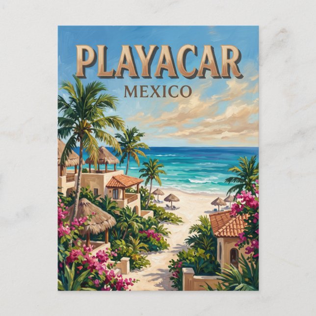 Playacar Mexiko Postkarte (Vorderseite)