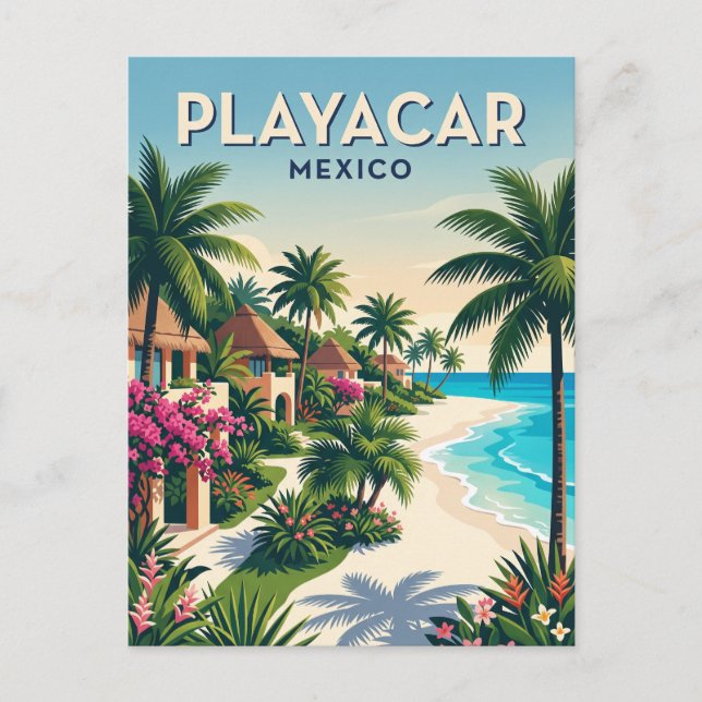 Playacar Mexiko Postkarte (Vorderseite)