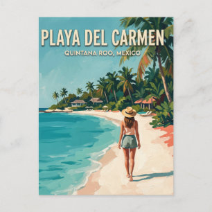 Playacar Strand Playa del Carmen Mexiko Postkarte
