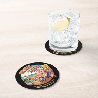 PlayaLinda Beach Paper Coaster Runder Pappuntersetzer