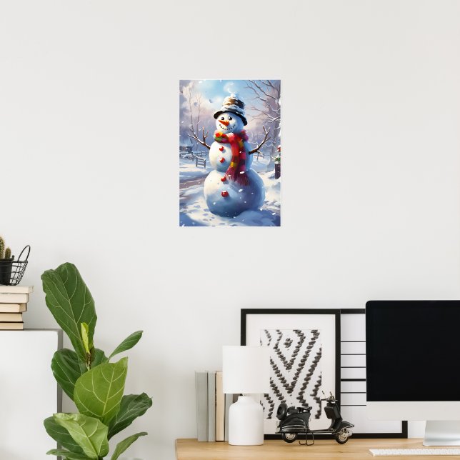 Playame Snowman Wall Art Poster (Heimbüro)