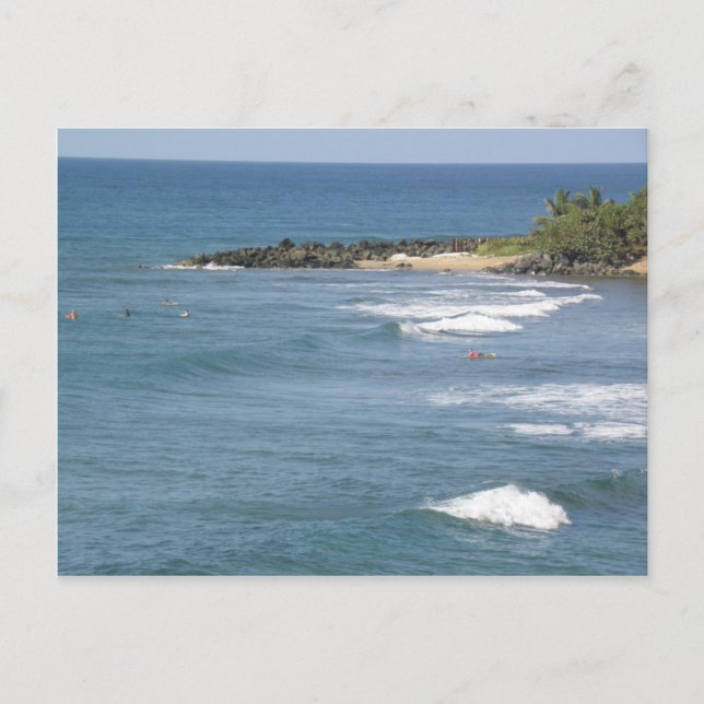 Playas de Puerto Rico Ricon Postkarte (Vorderseite)