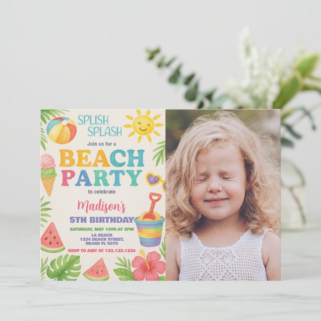 Playday Party Anniversaire Invitation & Décor (Debout devant)