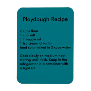 Playdough Rezept-Magnet Magnet