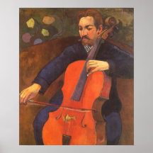 Player Schneklud Portrait by Paul Gauguin