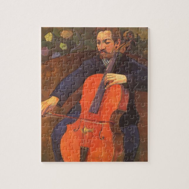 Player Schneklud Portrait von Paul Gauguin (Vertikal)