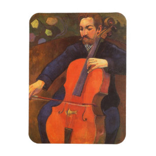 Player Schneklud Portrait von Paul Gauguin Magnet