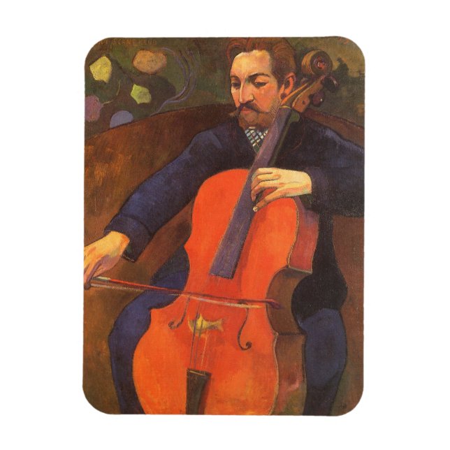 Player Schneklud Portrait von Paul Gauguin Magnet (Vertikal)