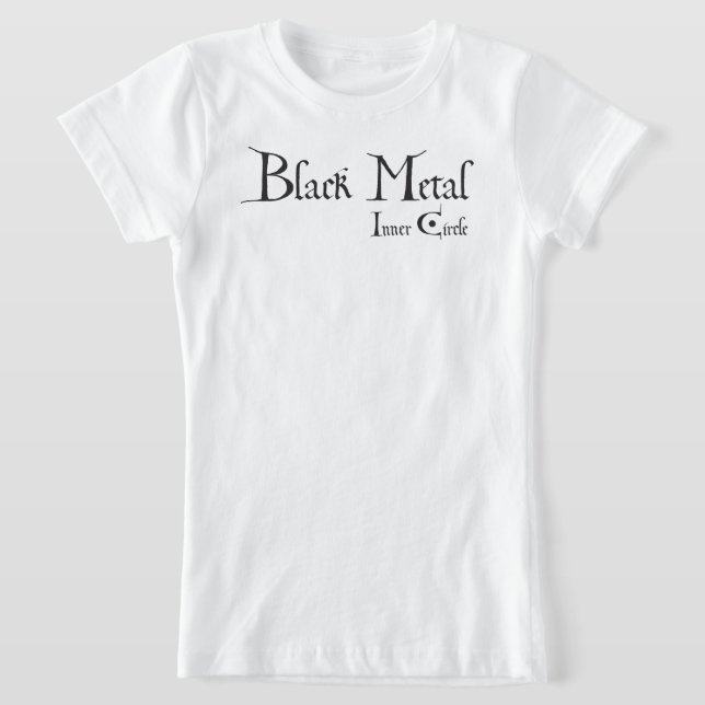 Playera Black Metal Logo (black ink) T-Shirt (Ablage )