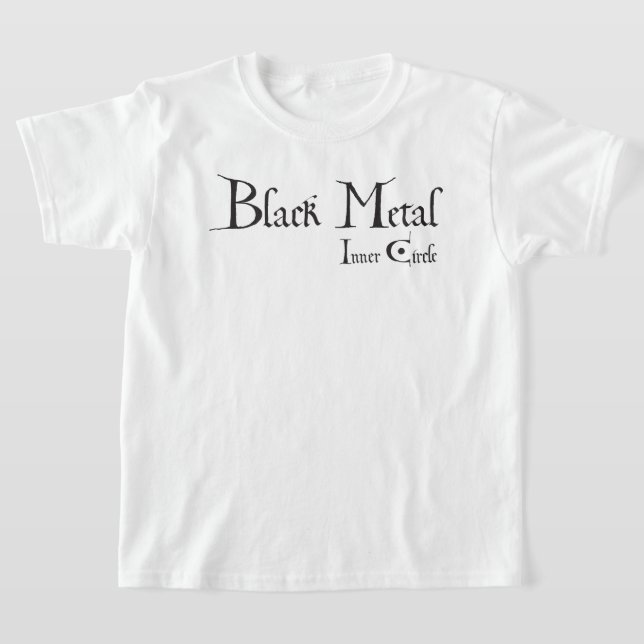 Playera Black Metal Logo (black ink) T-Shirt (Ablage )