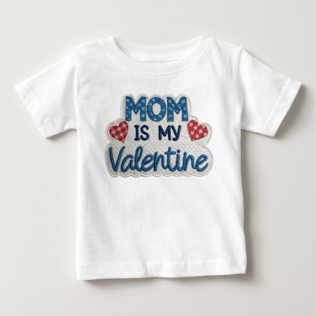 Playera De Bebé Blue Love from Mommy Baby T-shirt (Vorderseite)