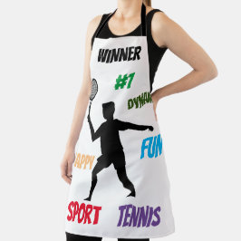 Playera Fun player tennis  Schürze
